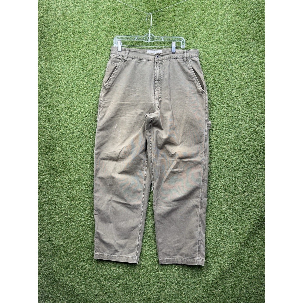 Vintage Bullhead Carpenter Pants Mens 31 Baggy Corduroy Utility Fit Y2K Faded